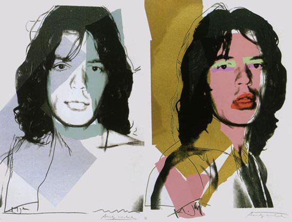 AFTER ANDY WARHOL, 'Mick Jagger', gicleé print, framed,: AFTER ANDY WARHOL, 'Mick Jagger', gicleé print, framed, 76.5cm x 100cm.