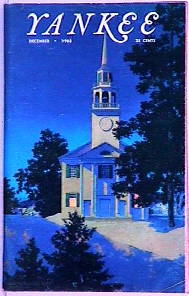 Maxfield Parrish - Yankee Magazine Cover: December 1968 Yankee Magazine with a Maxfield Parrish winter landscape cover scene. Small corner crease l/r. You Can Bid On This Lot With Confidence. However…Before Bidding On This Item…You must u