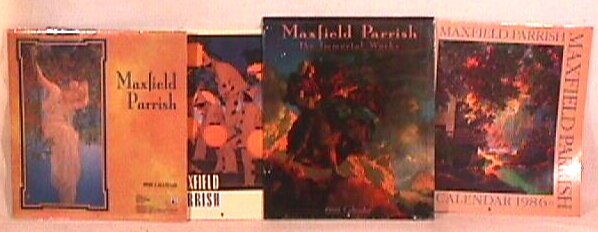 Maxfield Parrish - Lot of Reference Material: This lot includes 4 contempory Maxfield Parrish calendars, including: 1986, 1991, 1996, and 1999. Each calendar is in very good condition. Sold as one lot. YOU CAN BID ON THIS LOT WITH CONFIDENCE. How