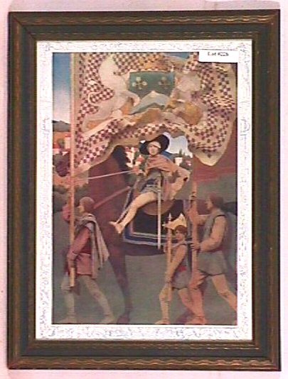 Maxfield Parrish - Illustrated London News Dies Ir: Rarer circa 1910 Maxfield Parrish framed magazine print. Est 10x14" print is close-framed in a period frame with newer backing paper. 4.0 Grading.