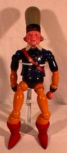 Maxfield Parrish - RCA Radiotron Advertising Doll: Extremely rare circa 1926 Maxfield Parrish "The Selling Fool" Radiotron Advertising Doll. The composition (head and chest) and wood (hat, arms, & legs) body stands approximately 16" high. "RCA Radiotr