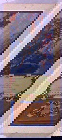 Maxfield Parrish 1932 Edison Mazda Calendar: Rare 1932 Maxfield Parrish original and complete Edison Mazda Calendar. Est 7x9.5 " Solitude sits atop the advertising message "Compliments of CR Herzberg, Edison Lamp Works, 409 So. 17th Street, Omah