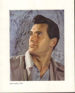 Rock Hudson: 8x10 photo signed by the actor whose career spanned over five decades