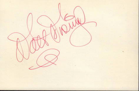 Walt Disney: 6x4 notecard signed by the animation pioneer