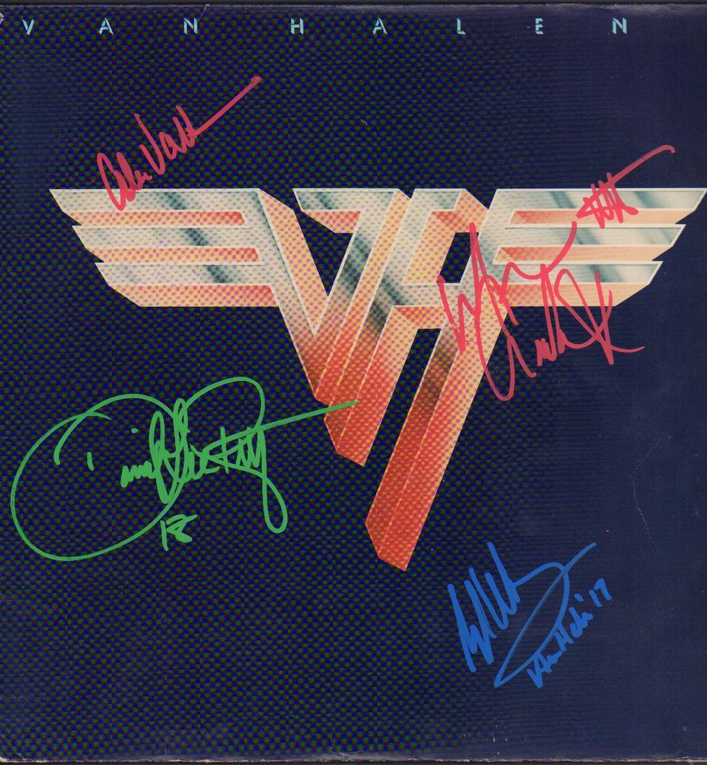 Van Halen signed LP self titled album (1 of 1)