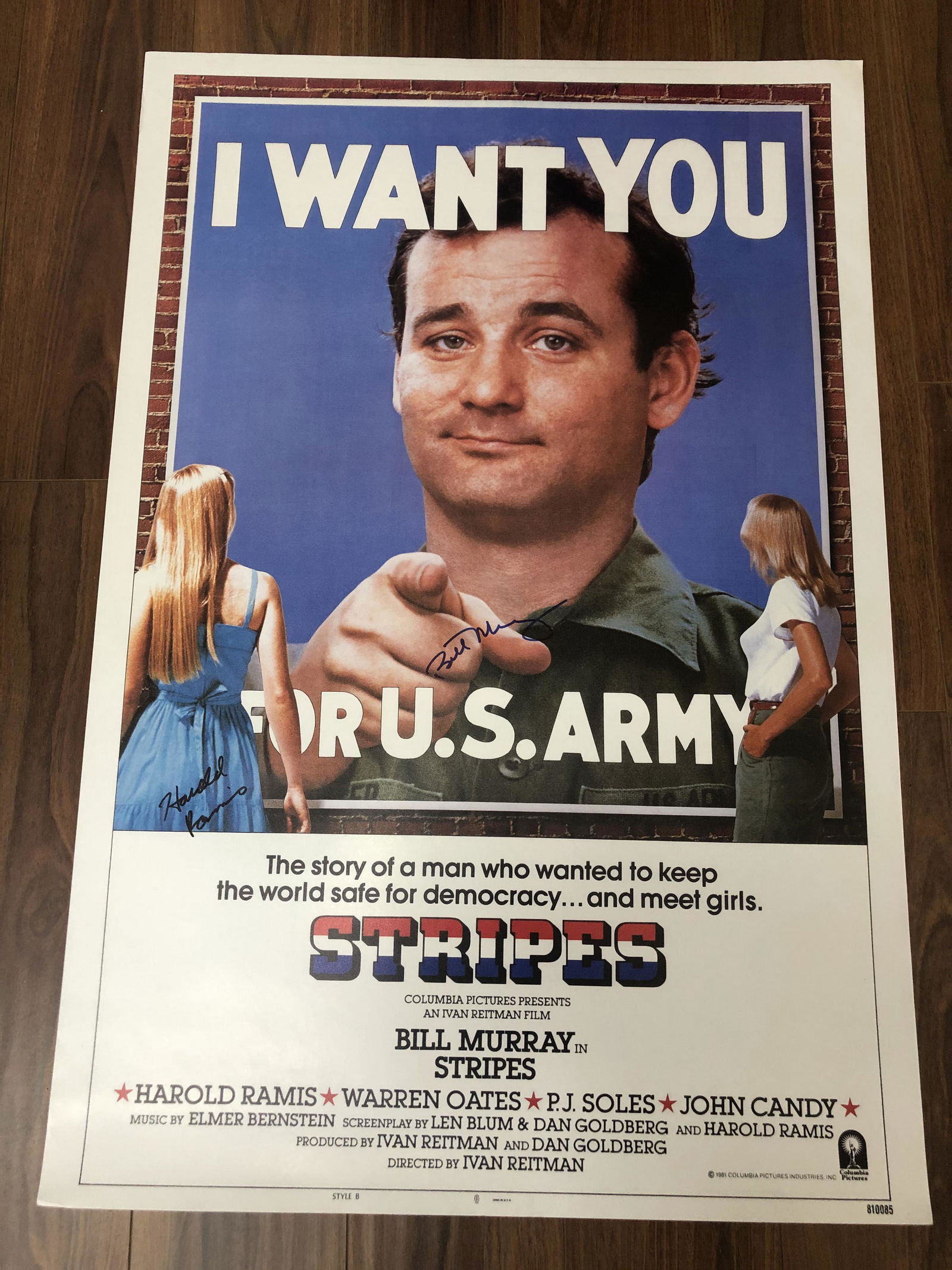 Stripes movie poster signed (1 of 1)