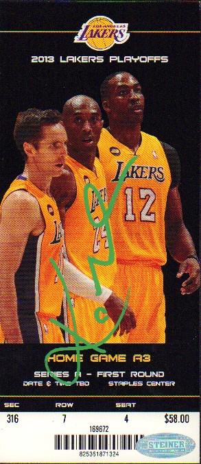 Kobe Bryant signed game ticket (1 of 1)