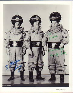 Three Stooges Original Lobby Card Signed By Moe Larry And Curly Joe