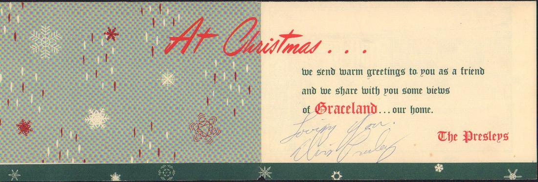 Elvis Presley Xmas Card (1 of 1)