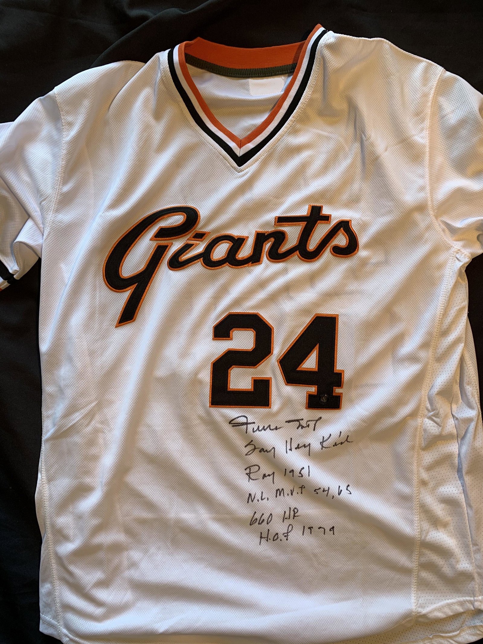 Willie Mays rare STAT jersey (1 of 1)