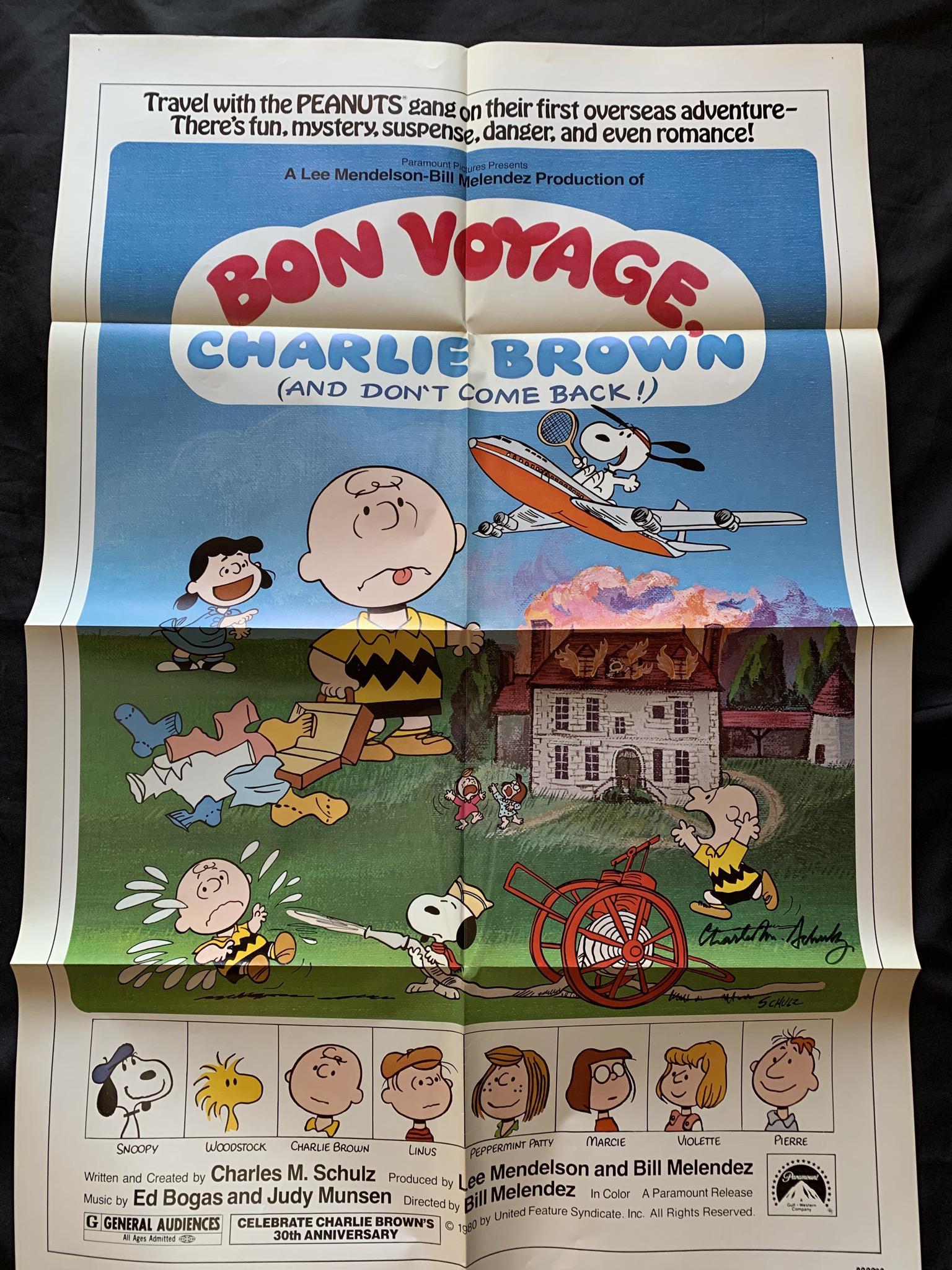Bon Voyage, Charlie Brown poster (1 of 1)