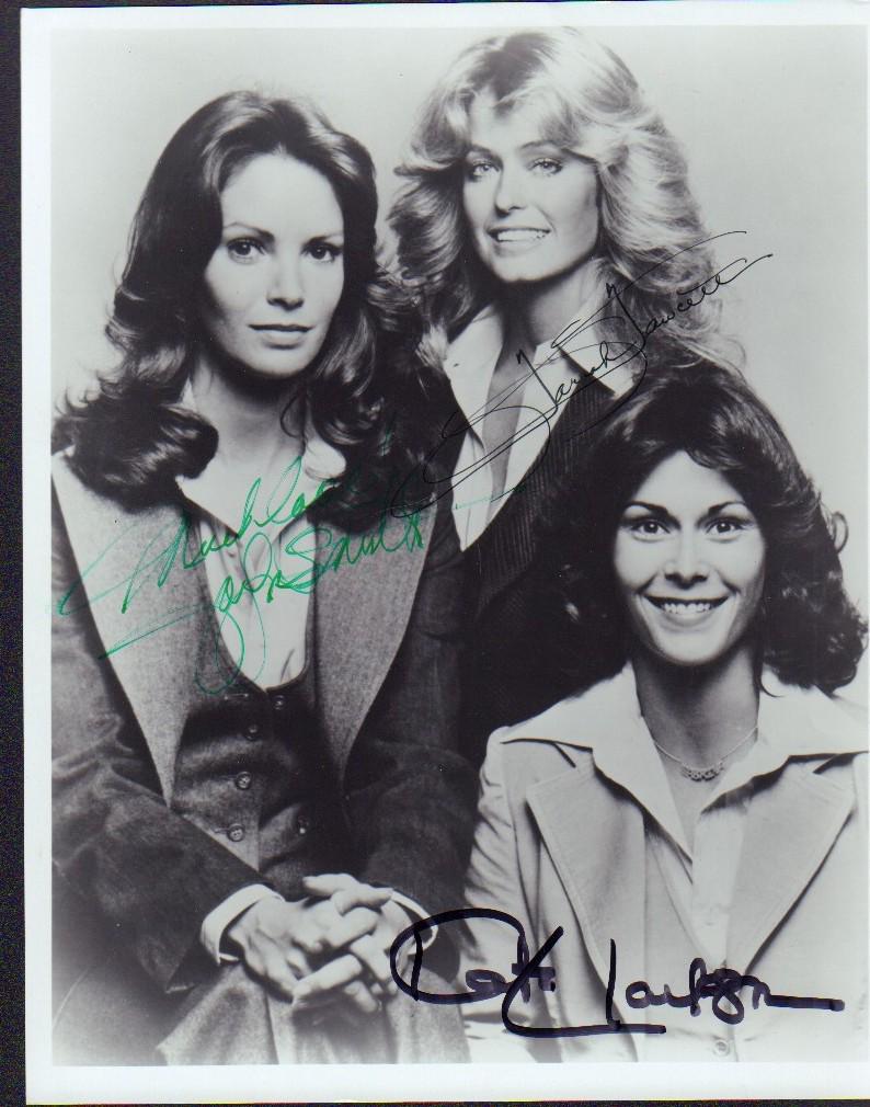 Charlie's Angels: A vintage signed 8x10 by al three Farrah Fawcett, Jaclyn Smith and Kate Jackson POP COA
