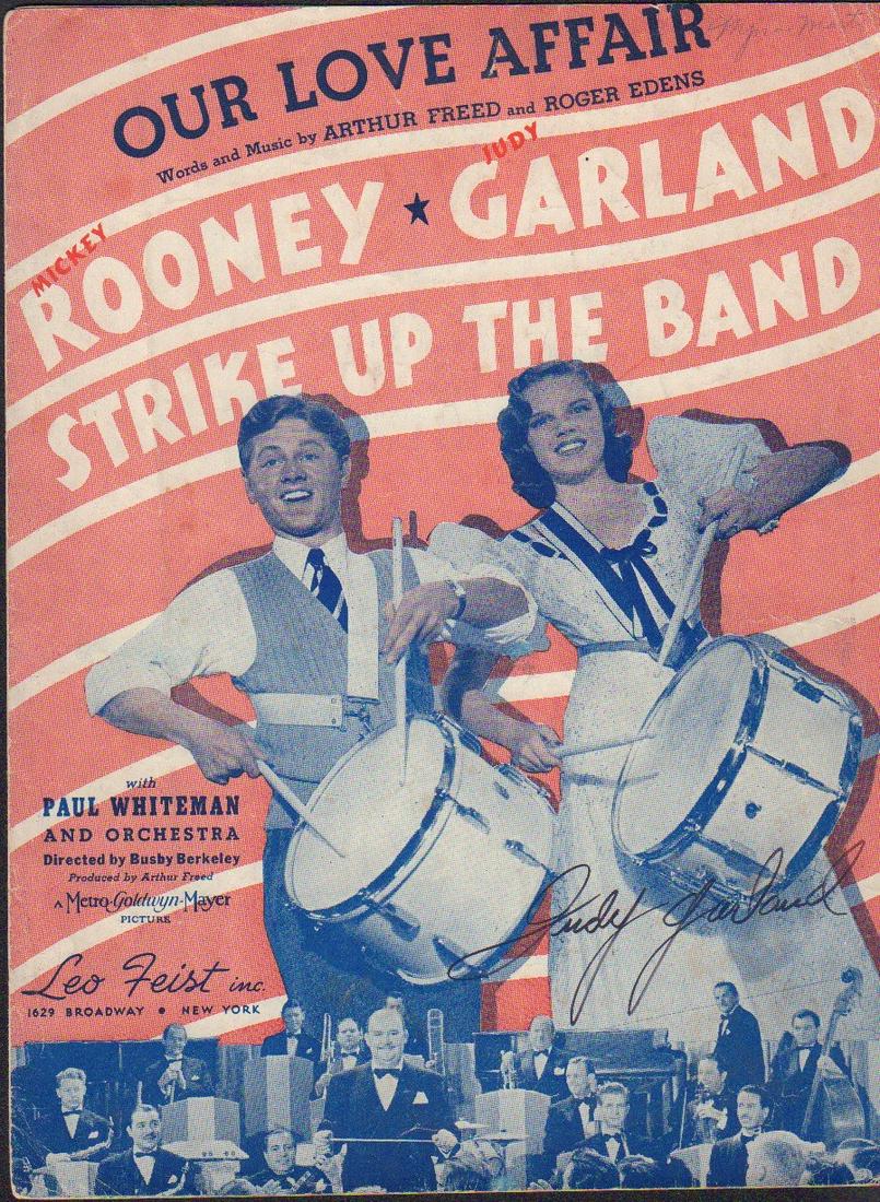 Judy Garland sheet music signed (1 of 1)