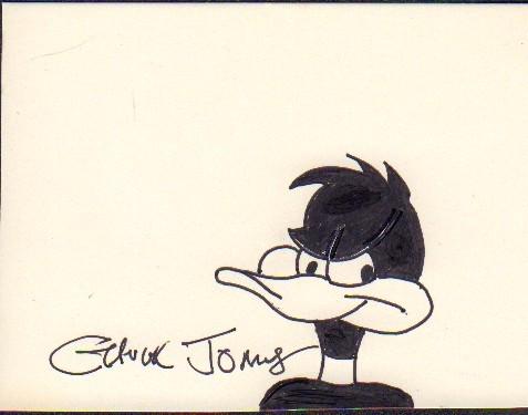 Chuck Jones Daffy Duck sketch (1 of 1)