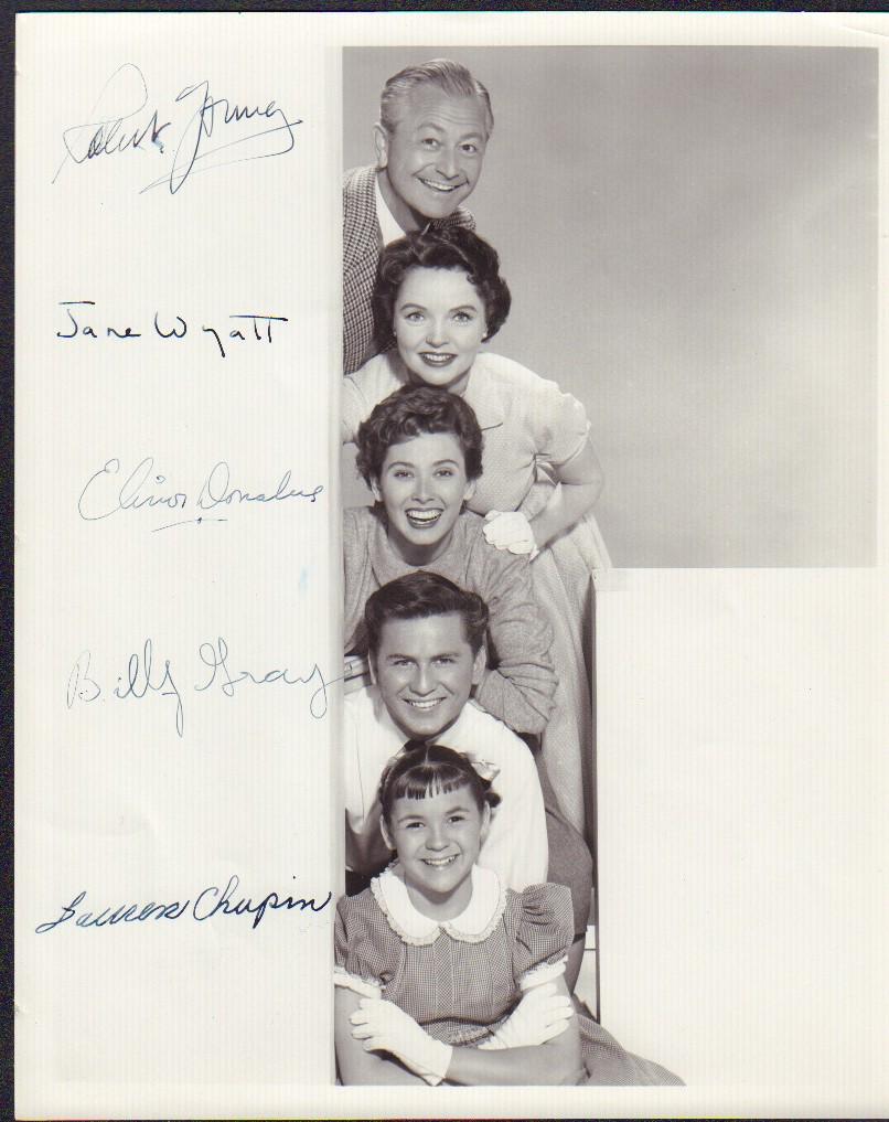 Father Knows Best: A RARE VINTAGE signed cast of this early classic show signed by cast Robert Young Jane Wyatt Elinor Donahue Lauren Chapin and Billy Grey