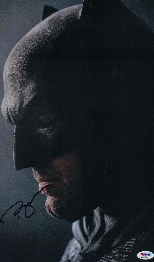 Ben Affleck PSA: A color 11x17 as BATMAN signed with PSA Sticker as well as COA