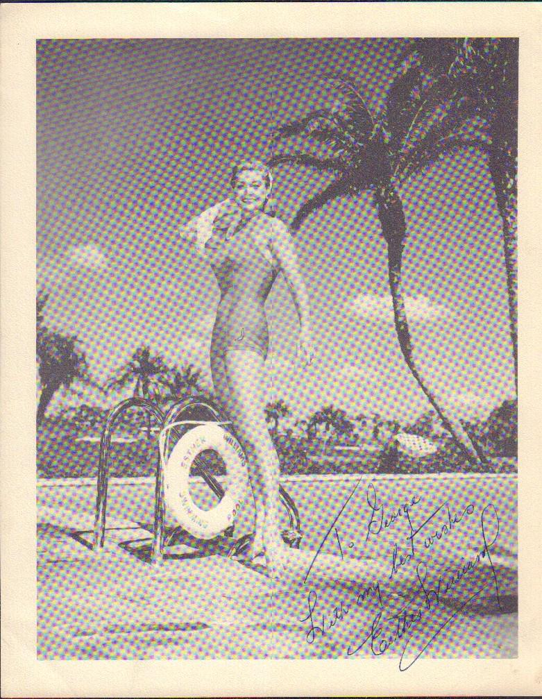 Esther Williams # 2: Another classic shot 8x10 signed later in FULL with COA