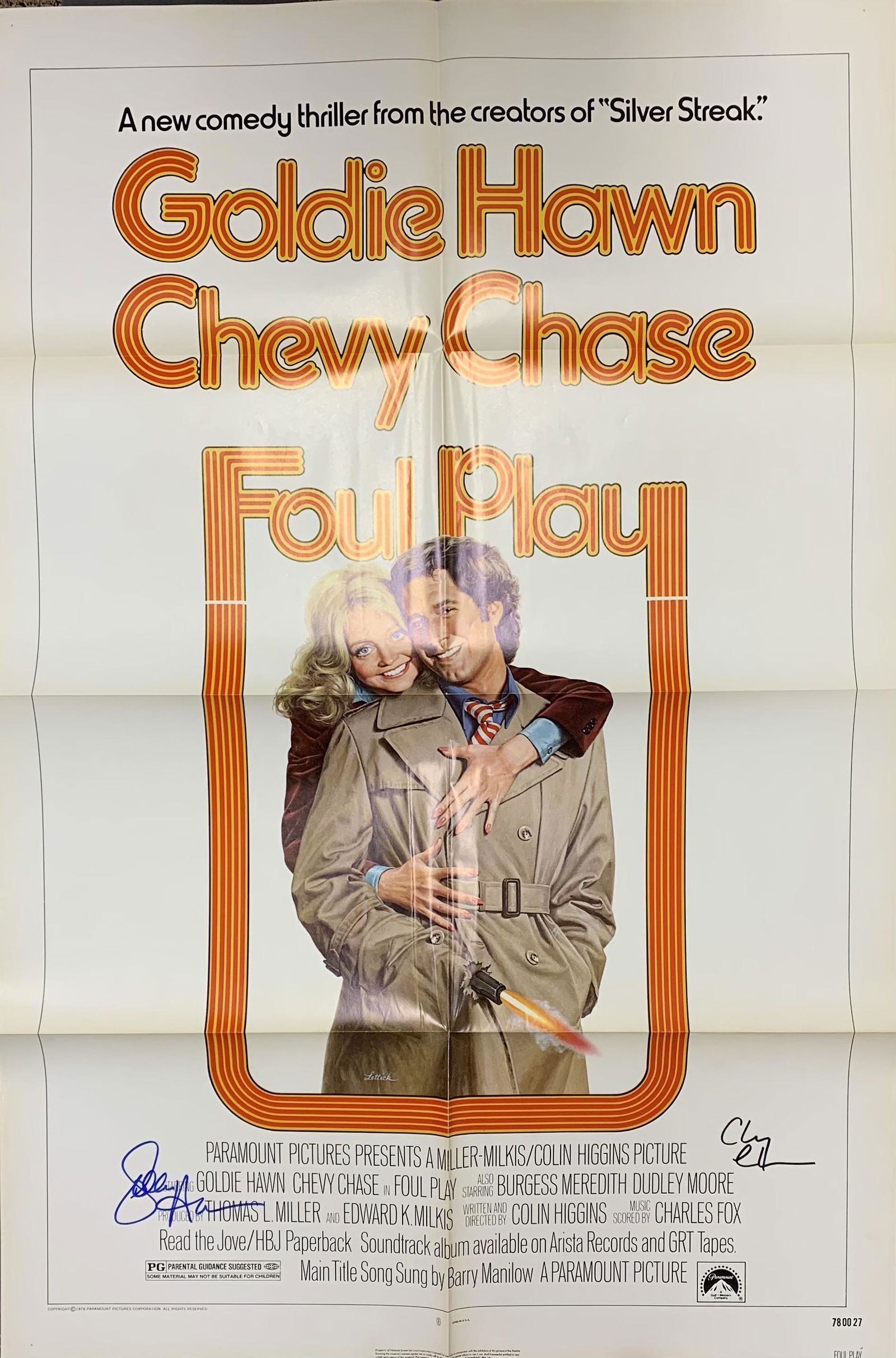 Foul Play movie poster signed (1 of 1)