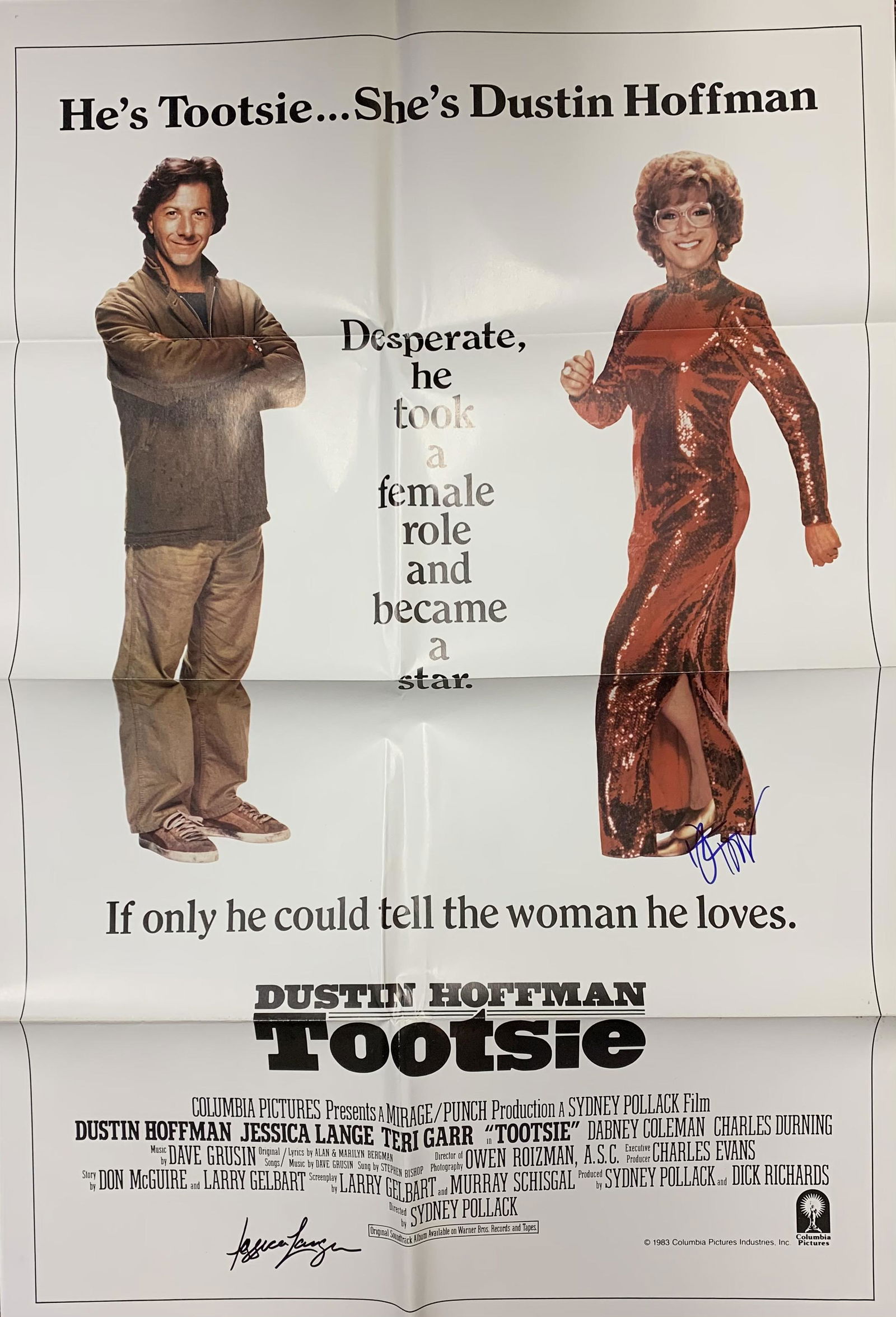 Tootsie movie poster signed (1 of 1)