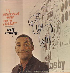 Bil Cosby LP: One of his earliest comedy LPS in great shape signed boldly by the legendary comedian with COA