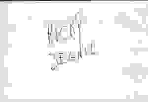 Ricky Segall Rare Signature As Child Star