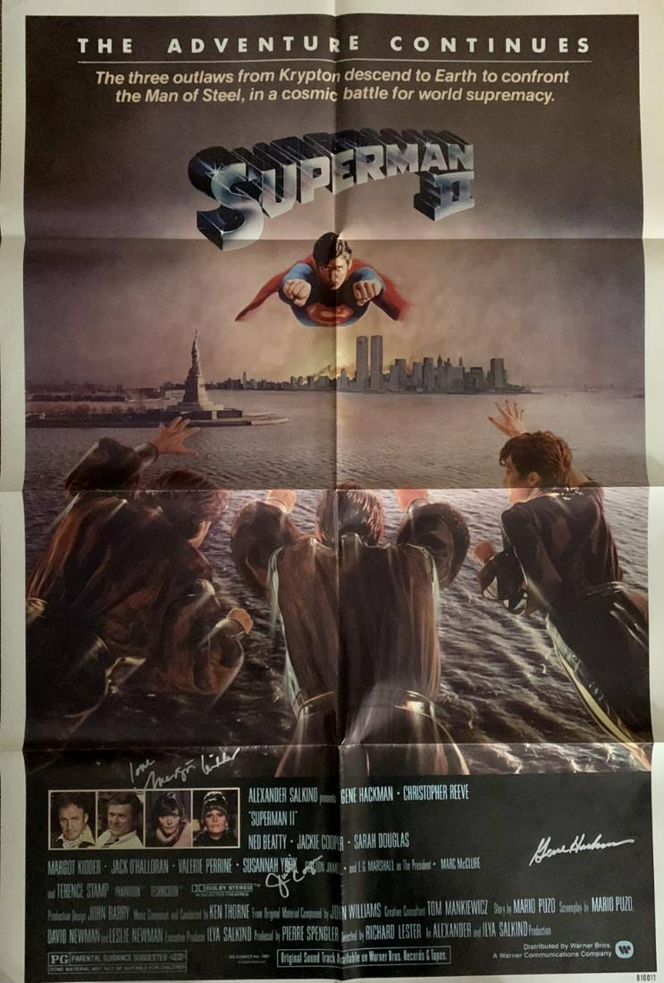 Superman II movie poster signed (1 of 1)