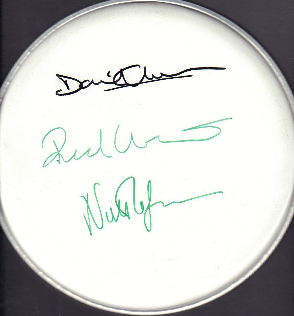 Pink Floyd signed drumhead (1 of 1)