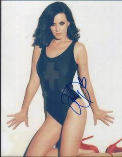 Katy Perry: Color sexy signed 8x10 by singer with COA