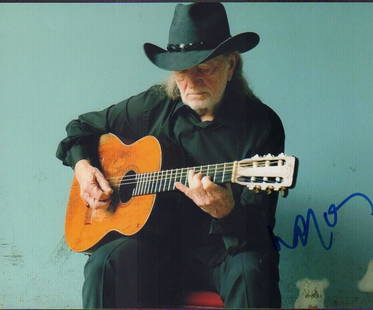 Willie Nelson: A color signed 8x10 of the legendary country music star with COA