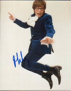 Mike Myers: A color Austin Powers signed 8x10 with COA