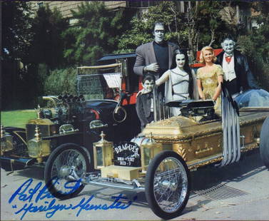 Pat Priest: A color MUNSTERS signed adding her character name Marilyn Munster with COA