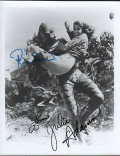 Creature from the Black Lagoon: A vintage bw signed 8x10 by Julie Adams and Ricou Browning