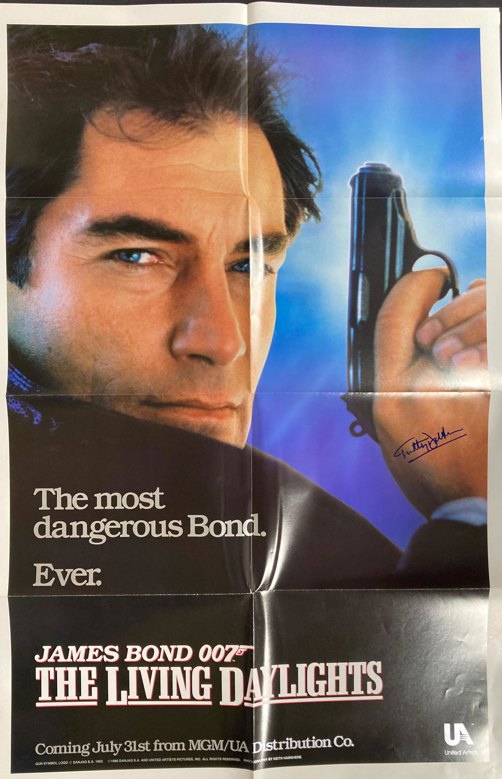 View to a Kill movie Poster signed (1 of 1)