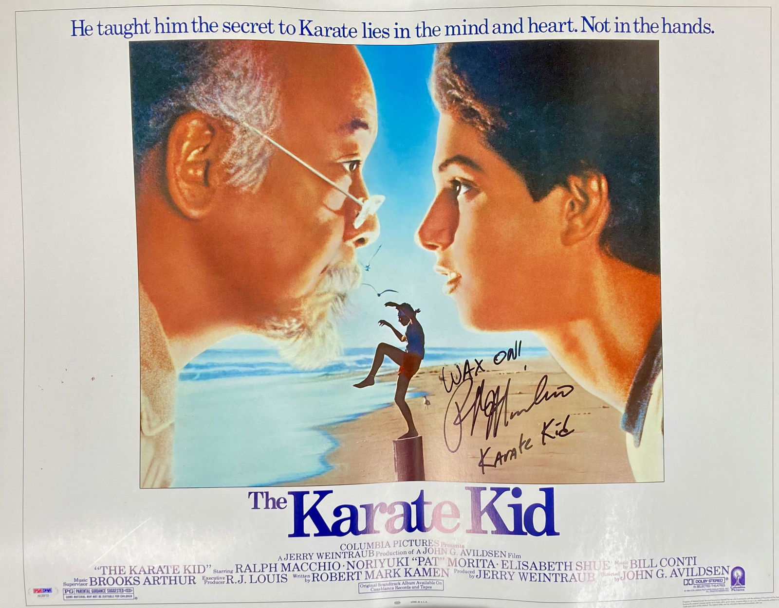 Karate Kid original half sheet signed (1 of 1)