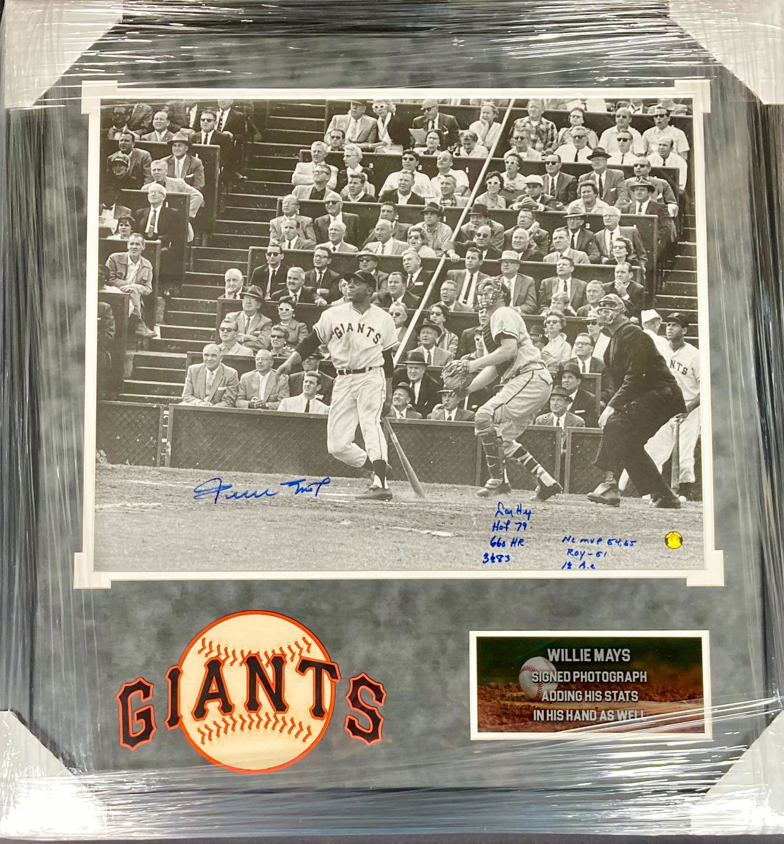 Willie Mays 16x20 framed signed (1 of 1)