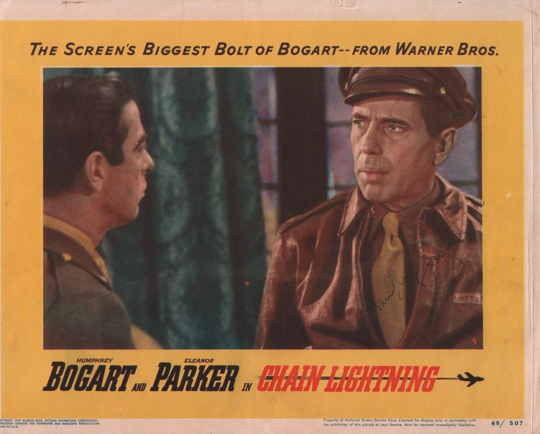 Humphrey Bogart lobby card signed (1 of 1)