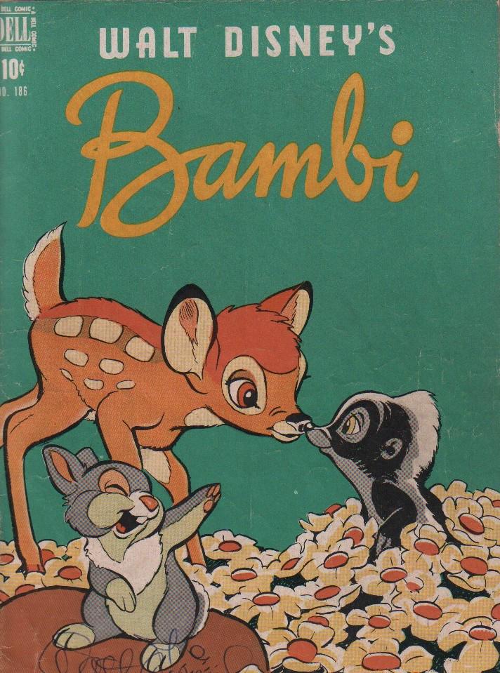 Bambi comic book signed by Walt Disney (1 of 1)