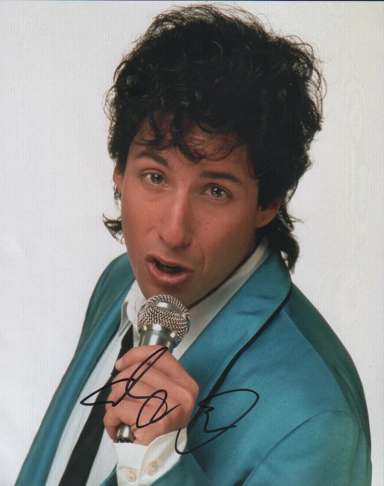 Adam Sandler: A wonderful color 8x10 as the Wedding Singer with COA