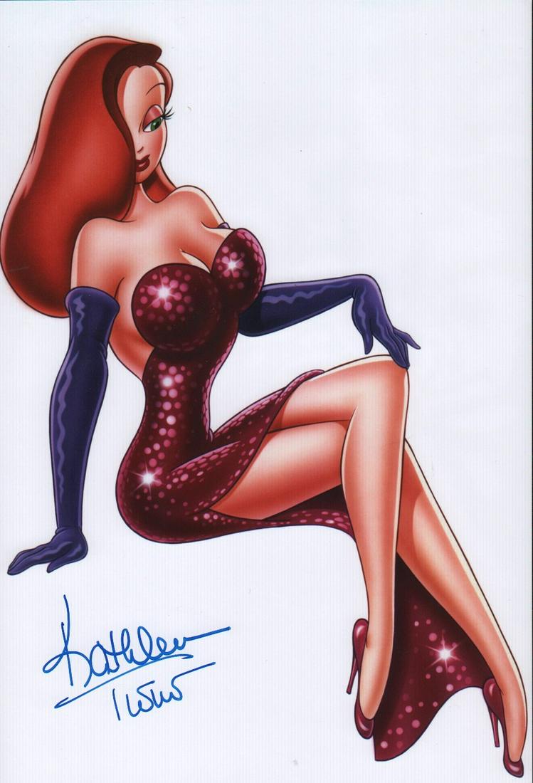 Kathleen Turner Jessica Rabbit: A color 11x14 as the voice of Jessica Rabbit in the Roger Rabbit films with COA