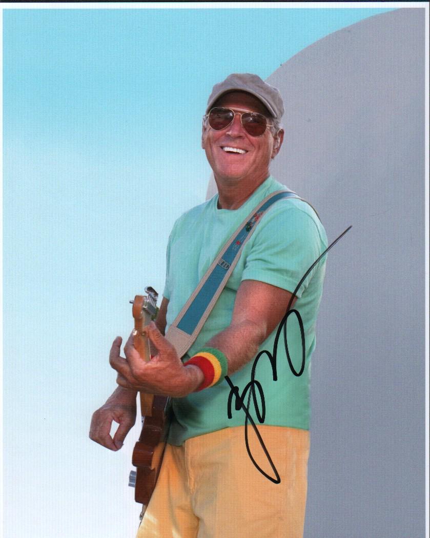 Jimmy Buffett: A color stage shot signed by the Margaritaville singer with COA