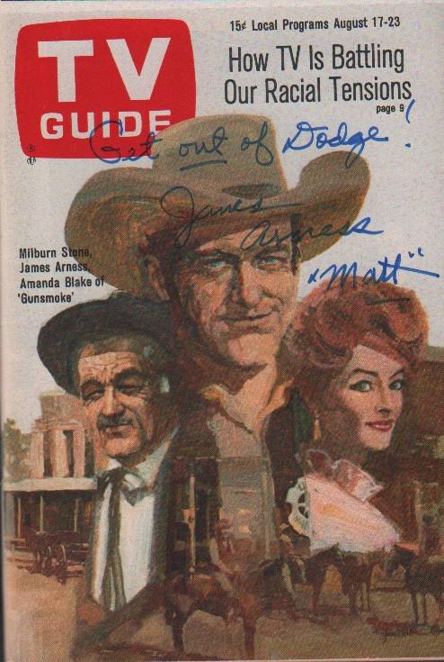Gunsmoke TV Guide Signed (1 of 1)