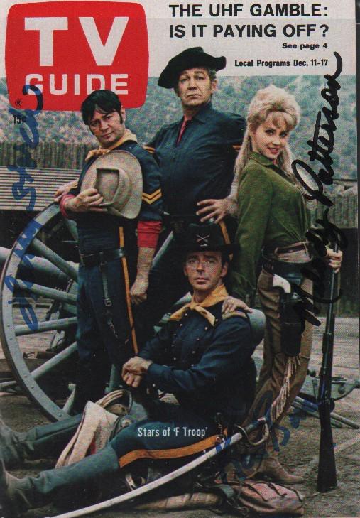 F Troop TV Guide cast signed (1 of 1)