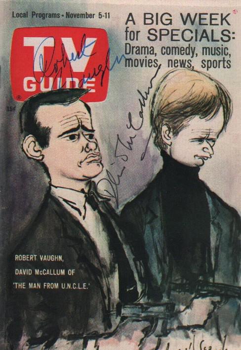 Man from UNCLE TV Guide signed (1 of 1)