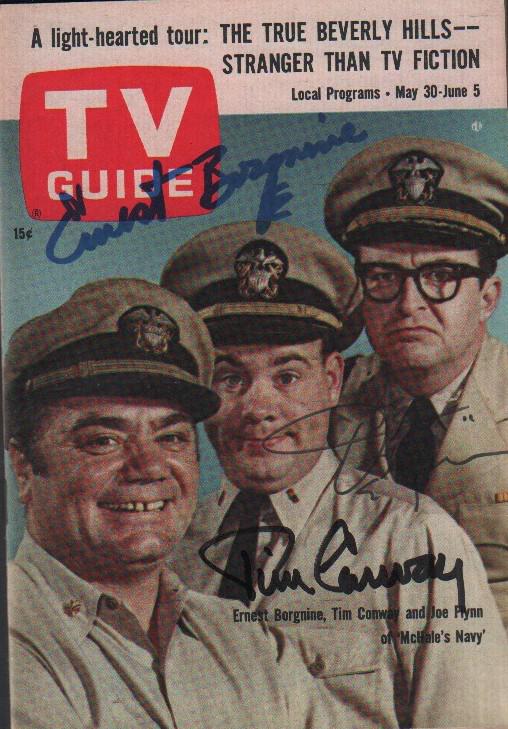 McHales Navy TV Guide signed (1 of 1)