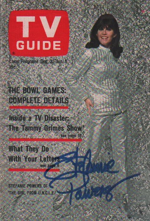 Girl From UNCLE TV Guide signed (1 of 1)