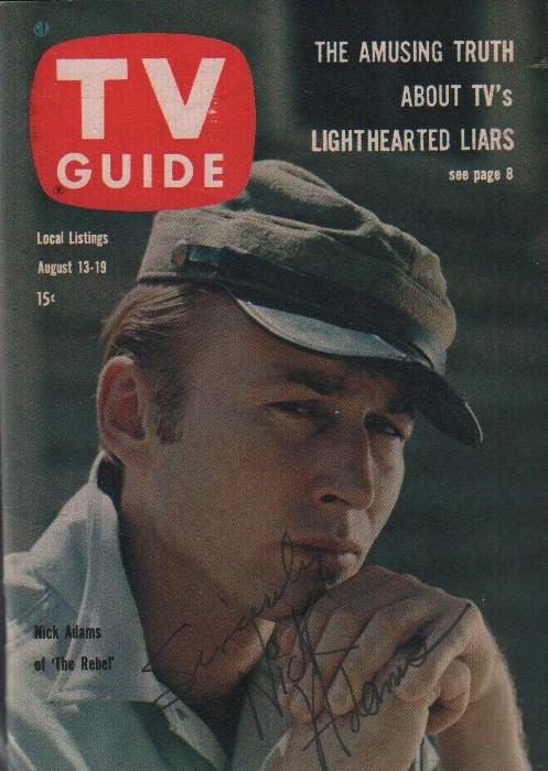 Nick Adams the Rebel TV Guide signed (1 of 1)