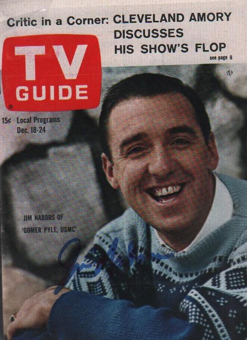 Gomer Pyle USMC TV Guide signed (1 of 1)