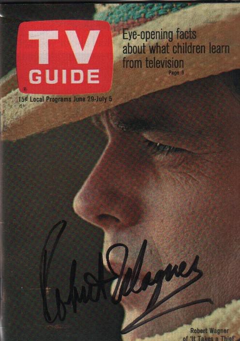 It Takes a Thief TV Guide signed (1 of 1)