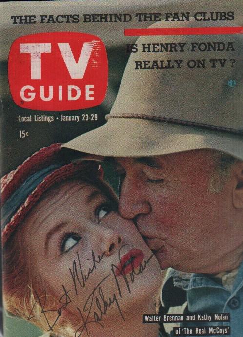 The Real McCoys TV Guide signed (1 of 1)
