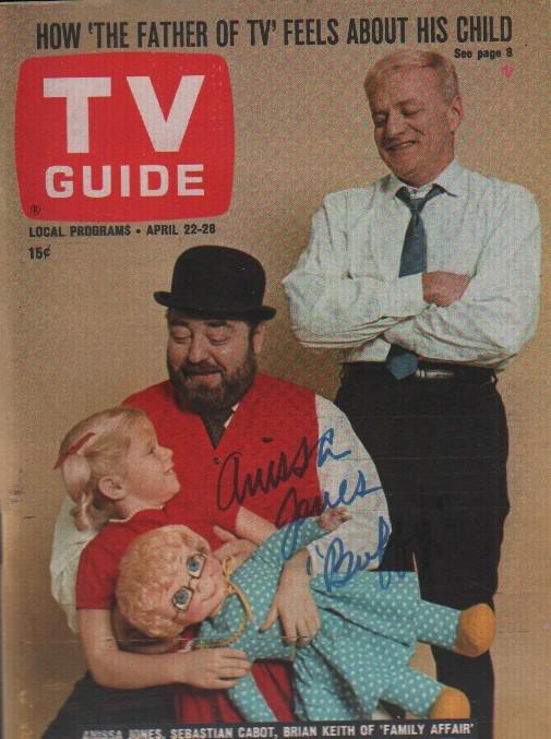 Family Affair Buffy Rare TV Guide signed (1 of 1)